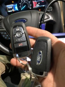 Rochester Locksmith technician is coding new Ford key fobs on site